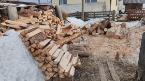 Колю дрова. Заготовка дров на целый год. 23.03.26