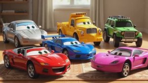 Мультики для детей. Песня про машинки. Детские песни.