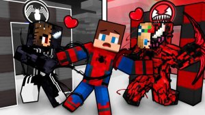 Джей Джей Человек-паук любит ядовитую девушку против девушки-убийцы. Майнкрафт Мультик