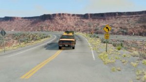 BeamNG Drive - Cars vs Broken Suspension Bridge