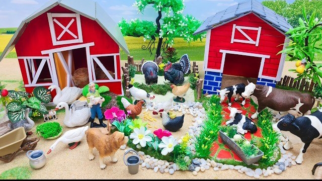 19 Минут приятного времяпрепровождения с диорамой "Построй коровью ферму" | Коровник для коров и дру