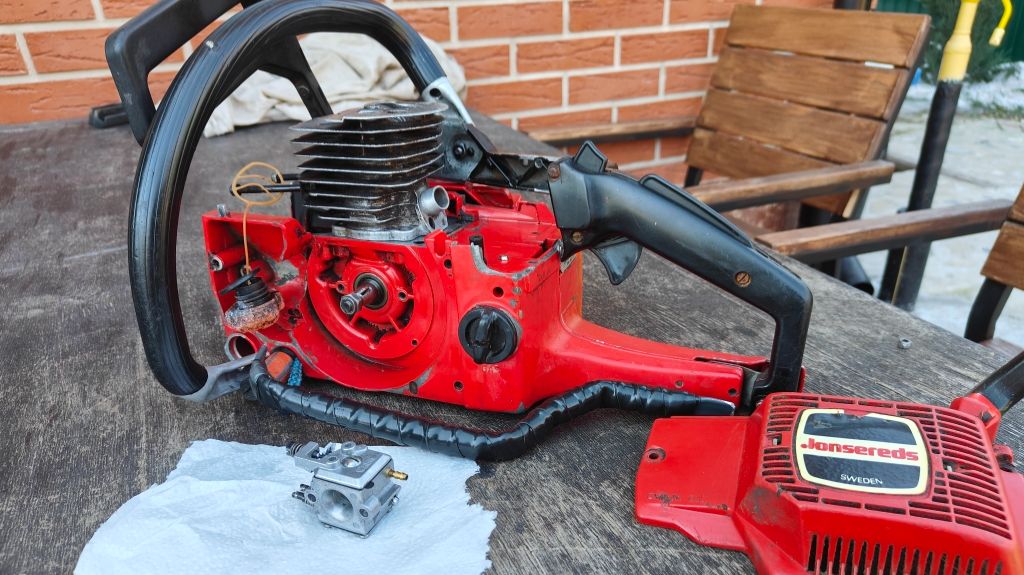 Ремонтируем бензопилу Jonsereds 490 за минимальные деньги.