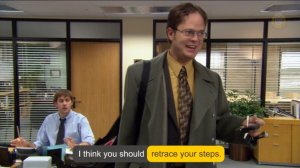 RETRACE YOUR STEPS (C2) / The Office S02 E06