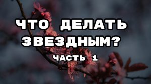 Что делать звездным? 1 часть.