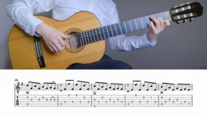 PASSACAGLIA Handel на Гитаре. Уроки гитары. Ноты и Табы для Гитары IWAKI Guitar
