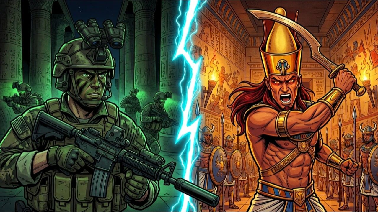 50 МОРПЕХОВ ПРОТИВ 50 000 АРМИИ ФАРАОНА. ЗАХВАТ ФАРАОНА