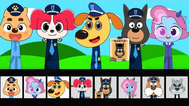 СПРУНКИ ДВЕ ФАЗЫ ОРИГИНАЛЬНЫЕ ПЕРСОНАЖИ ШЕРИФ ЛАБРАДОР, ДОДО И ДРУГИЕ АНИМАЦИЯ SPRUNKI