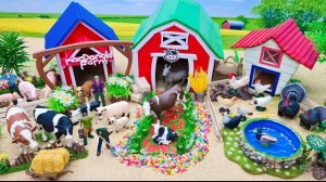 18 Минут приятного времяпрепровождения с диорамой "Построй коровью ферму" | Коровник для коров и кру