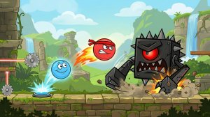 Мультики Красный -  Синий Шарик #3 Ред Бол Видео Для Детей Прохождение Игры Игровые Мультфильмы