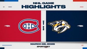 Обзор матча НХЛ | Нэшвилл - Монреаль (29.03.2026)