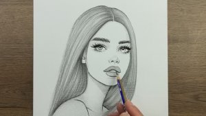 Как шаг за шагом нарисовать красивую девушку простым карандашом