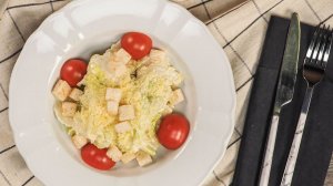 Соус для салата «Цезарь» с креветками