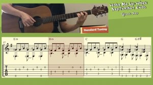 WAKE ME UP WHEN SEPTEMBER ENDS на Гитаре. Уроки Гитары. Ноты и табы для Гитары Rainy Day Studio