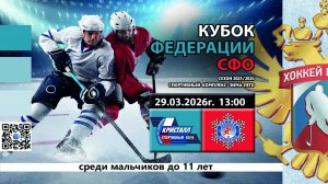 ХК Кристалл 2015 (Бердск) - ХК Рассвет 2015 (Красноярск) Кубок Федерации СФО