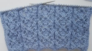 узор спицами ажурные дорожки схема