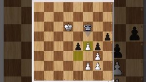 Гениальный пешечный прорыв в равном пешечном окончании