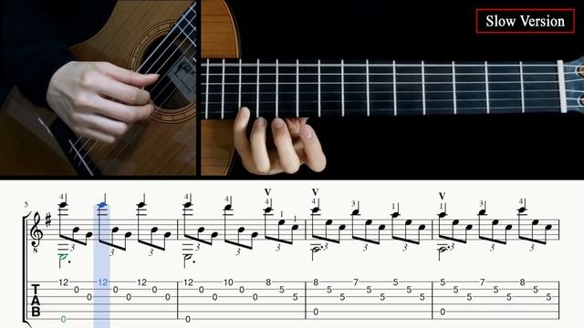 ROMANCE DE AMOR на Гитаре. Уроки гитары. Ноты и табы для Гитары Sky Guitar