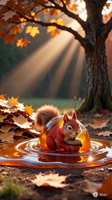 Белочка пришла.