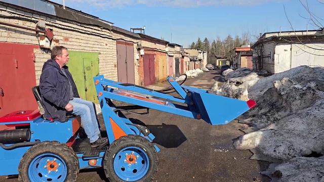 Самодельный трактор-погрузчик АДАМ | Обзор
