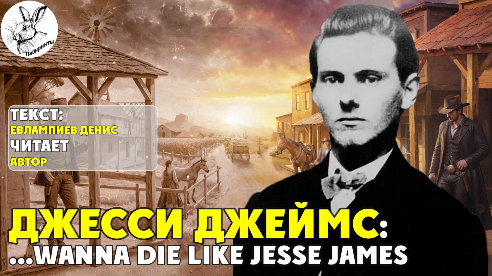 Джесси Джеймс ... I Wanna Die Like Jesse James  I текст Евлампиева Дениса читает автор