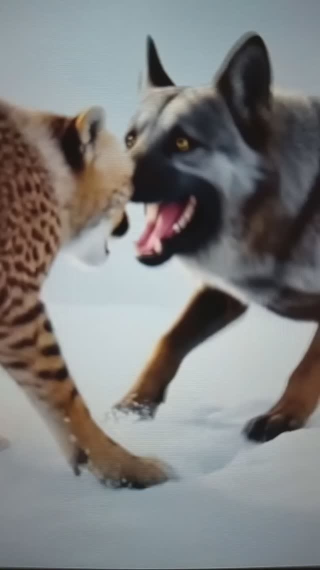 Схватка Гепарда с Волкодавом😲#Shorts