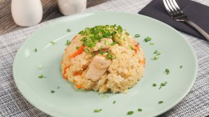 Плов с курицей в кастрюле