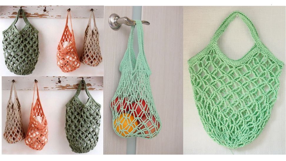 Авоська крючком. Как связать крючком сумку для начинающих. ВЯЖЕМ СУМКУ КРЮЧКОМ Урок 207
