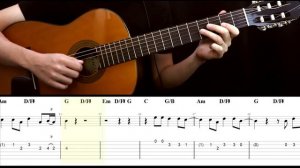 TEARS IN HEAVEN Eric Clapton на Гитаре. Уроки Гитары. Ноты и табы Гитары Level Up Guitar Tabs