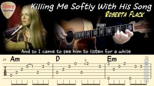KILLING ME SOFTLY WITH HIS SONG на Гитаре. Уроки Гитары. Ноты и табы для Гитары Easy Fingerstyle