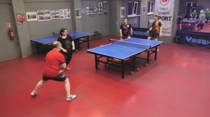 ФИНАЛ: БЛИЦ-турнир Чирков/Нельсон (1422) - Михайлов/Стратонова (1324) 22.03 настольный теннис СПб