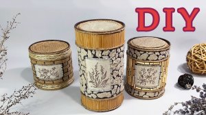 Декор КОРОБОК в ЭКОстиле своими руками. DIY.