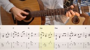 ALWAYS WITH ME Унесенные Призраками на Гитаре. Уроки Гитары. Ноты и табы для Гитары Chillutar