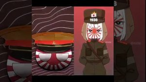 Japan now 2026 vs then 1945 japan #worldwar2 #countryball #countrygirl