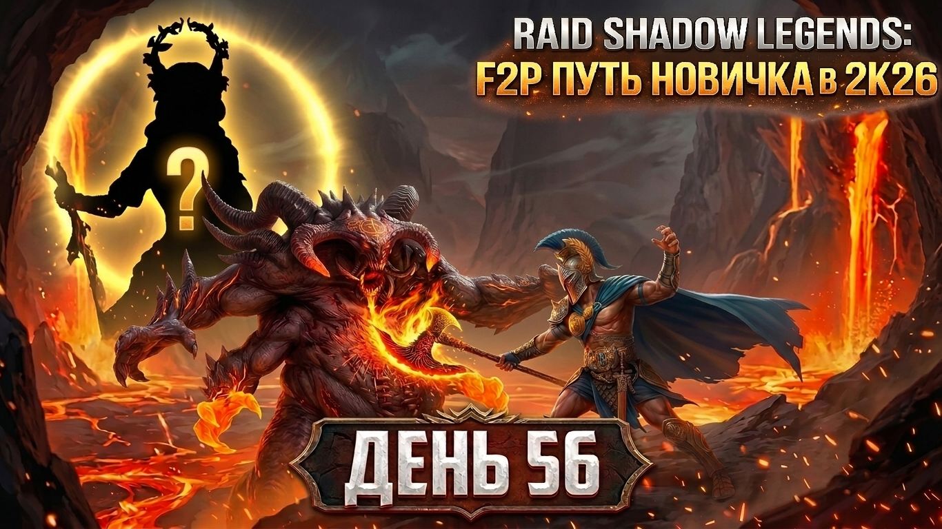 Первая ЛЕГА с осколков! Ультраадский КБ пал! 56 день. Путь новичка в Raid Shadow Legends в 2K26.