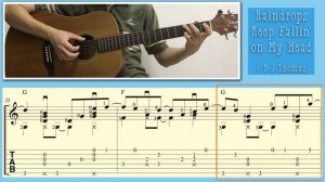 RAINDROPS KEEP FALLIN' ON MY HEAD на Гитаре. Уроки Гитары. Ноты и табы для Гитары Rainy Day Studio