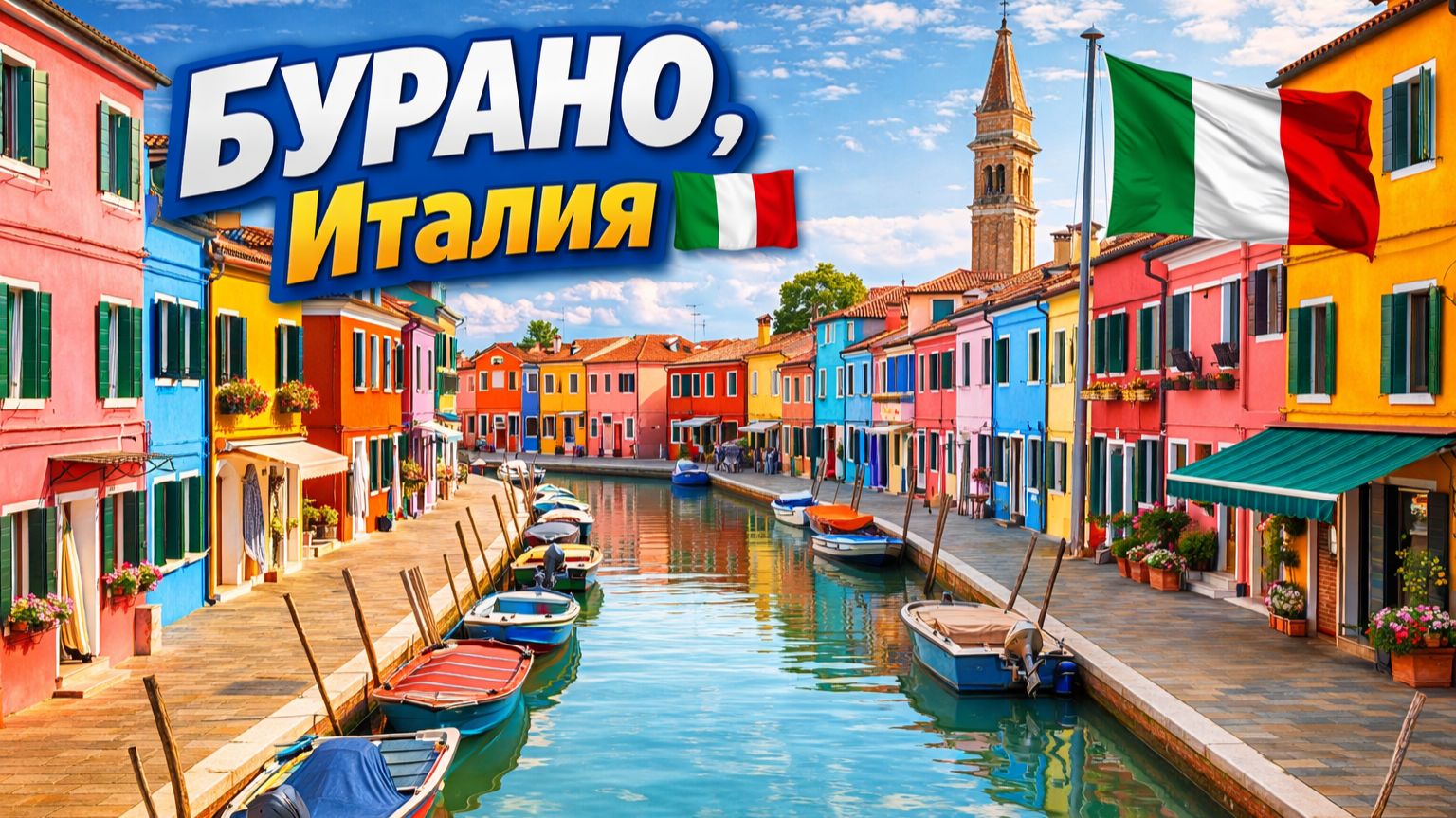 Пешая экскурсия по БУРАНО 🌈 | Этот Венецианский остров СЛИШКОМ красив, чтобы быть настоящим!