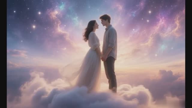 В небе любви.