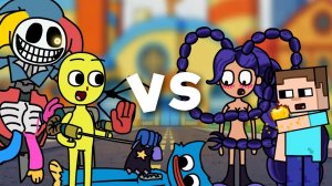 Битвы Poppy Playtime Глава 5 (Игрок, Прототип, Стив, Лили Лавбрейдс)