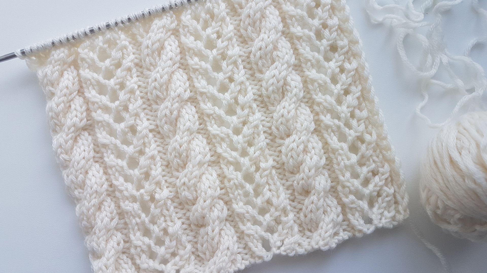 🌀 Современный комбинированный узор с ажуром и жгутами. Подробный МК 🌀