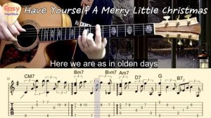 HAVE YOURSELF A MERRY LITTLE CHRISTMAS на Гитаре. Уроки Гитары. Ноты и табы Гитары Easy Fingerstyle