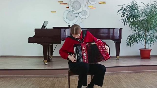 4 пьесы. Играет гармонистка Анастасия Шмидт. НОККиИ Новосибирск