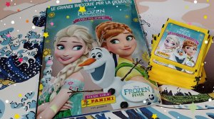 Распаковка и обзор Итальянских наклеек и журнала PANINI  "Холодное сердце"