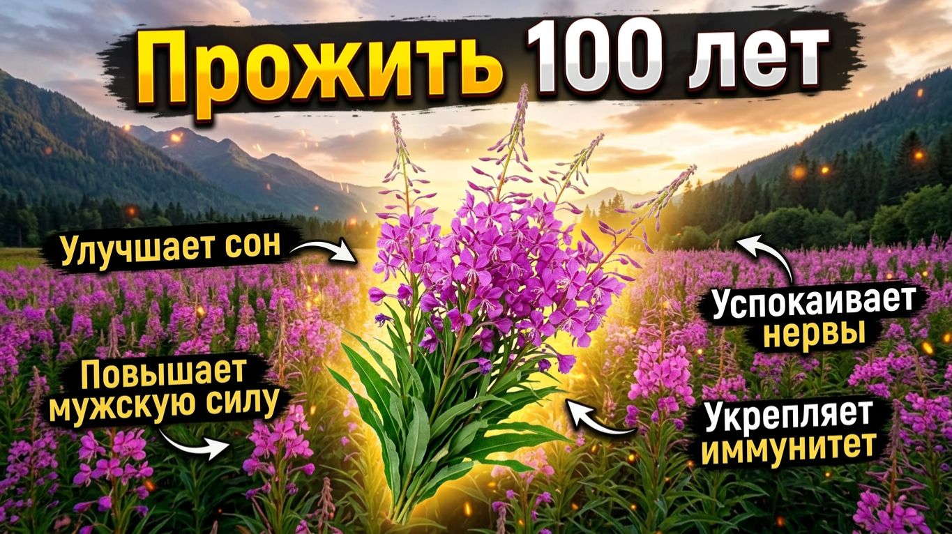 Найден секрет долголетия! Иван чай это просто #здоровье #питание
