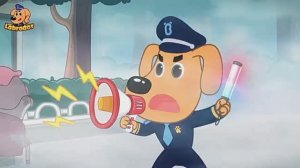 Храбрый шериф Лабрадор: призраки в тумане. Познавательный мультфильм.