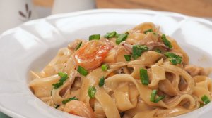 Фетучини с морепродуктами