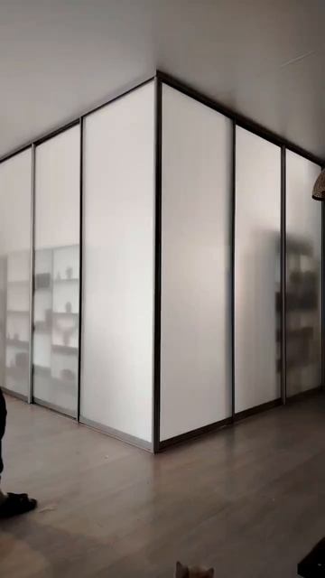 Перегородка раздвижная угловая