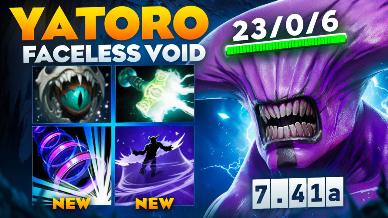 YATORO на НОВОМ 7.41а ВОЙДЕ! ИГРА НА 0 ОТ ЛУЧШЕГО🔥❘ Yatoro Faceless Void 7.41a