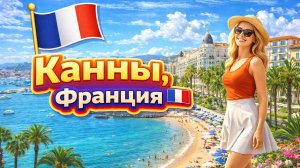 Пешая экскурсия по Каннам, Франция🇫🇷 🌴 Лучшая прогулка по пляжу и городу на Французской Ривьере