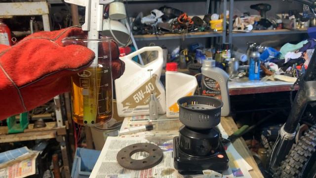 Эксперимент на диспергируемость моторного масла G-Energy 5w-40 A3/B4