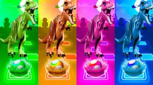 Coffin Dance Динозавры 380 уровень - Мультики про Динозавров | МУЛЬТФИЛЬМЫ ДИНОЗАВРЫ в Tiles Hop